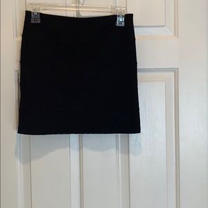 Black mini skirt